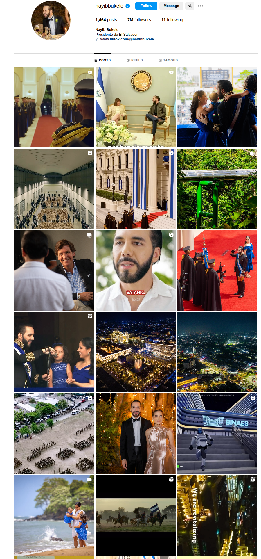 Screenshot used for: Nayib Bukele: The "Coolest Dictator" and His Carefully Curated Instagram Persona